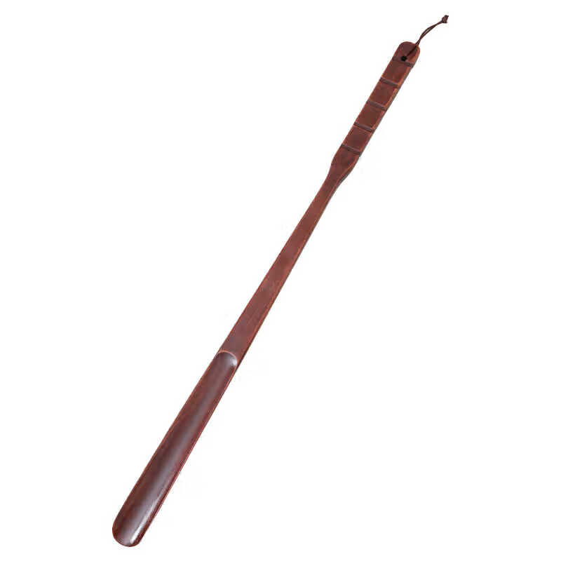 Home Story (KATEI STORY) solid wood shoehorn long handle walnut shoe-wearing artifact for pregnant women household wooden extended shoe pick without bending over shoe lift 70 cm solid wood model can wear shoes without bending over
