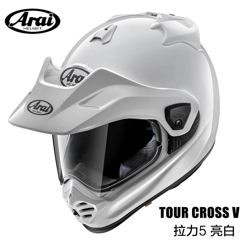 Arai motorcycle helmet rally helmet 5 TOUR5CROSS5 off-road competitive motorcycle helmet motorcycle riding full-face helmet Glass White bright white M size