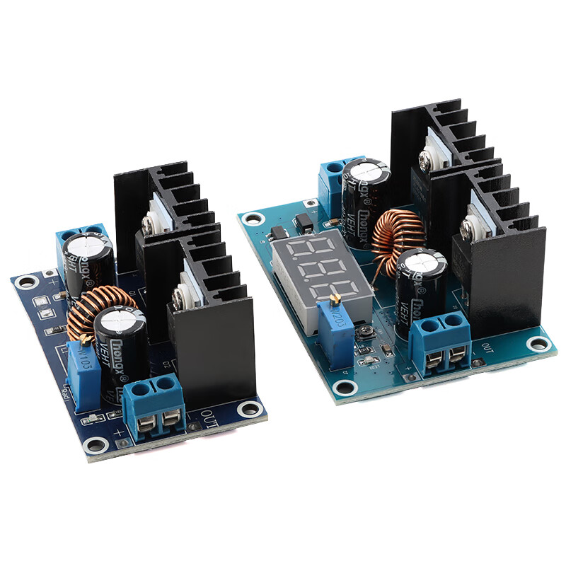 XL4016E1 DC-DC step-down power module high-power 8A voltage stabilization and voltage regulation with digital display/adjustment knob XL4016E1 step-down module no specifications