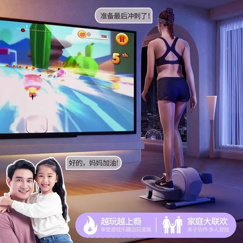 Smart Elliptical Machine Stepper Indoor Home Small Gym Sports Equipment Magnetic Silent Mini Stepper PROMAX Adjustable Slope