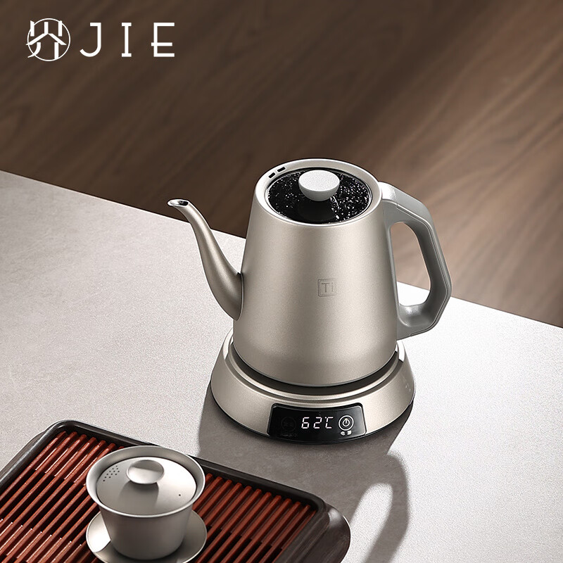 TLIT German imported high-quality pure titanium high-end electric kettle fully automatic bottom-loading water kettle dedicated to making tea with constant temperature pure titanium bottom-loading kettle - dedicated to bottled water. 1360 watts 0ml