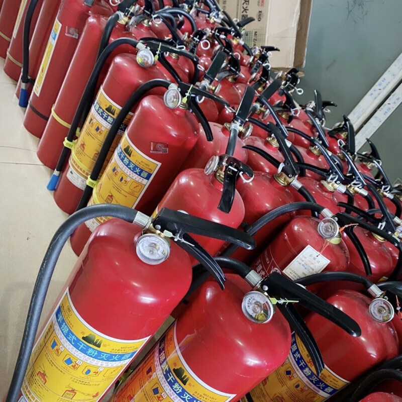 Shantou Lincun Guangdong portable fire extinguisher 4kg manufacturer refilled dry powder second-hand fire extinguisher commercial restaurant decoration Guang 4kg carbon dioxide 2 pieces