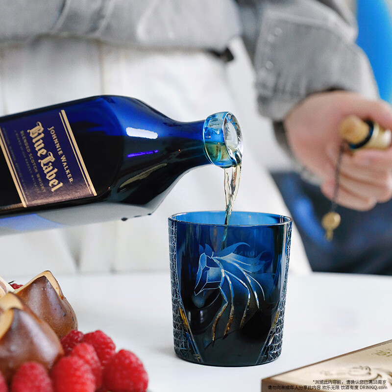 JOHNNIE WALKER Blue Label Blue Label Ma Yue Xin Cheng Special Edition Zodiac Wine Gift Box Whiskey Wine 750ml New Year Gift