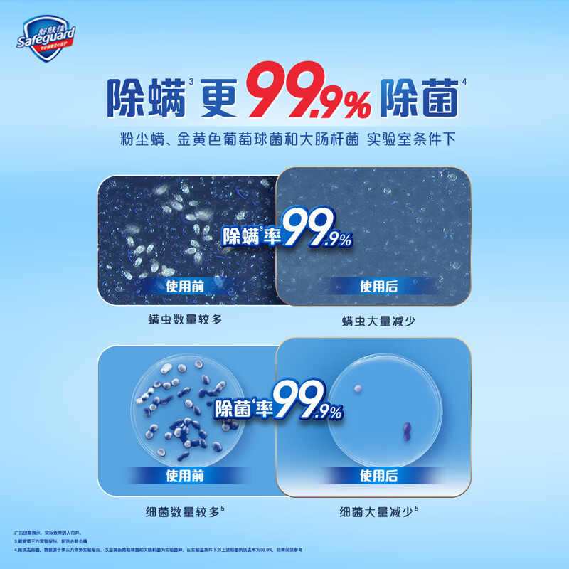 Safeguard soap pure white fragrance 115g*4 soap 99.9% sterilization bath soap soap new and old packaging random