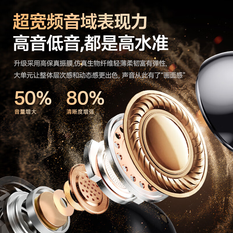 Huawei Apple universal Bluetooth headset ear clip type high quality no delay long battery life 2025 new high-looking bone conduction wireless non-in-ear sports running noise reduction top version rose gold mobile phone universal