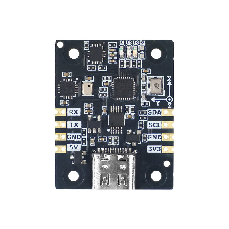 Yabo intelligent ten-axis nine-axis six-axis IMU module AHRS serial port angle attitude sensor accelerometer barometer magnetometer gyroscope ROS robot inertial navigation six-axis IMU module