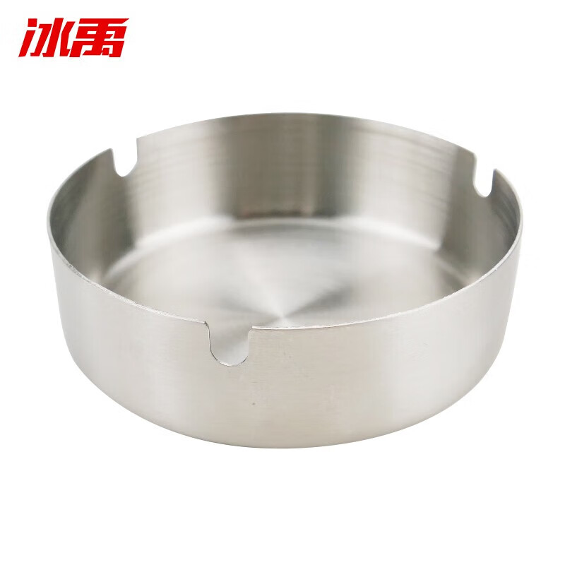 Bingyu BYlj-124 thickened stainless steel commercial ashtray cleaning ashtray metal ashtray smoking set ordinary style 3 pieces