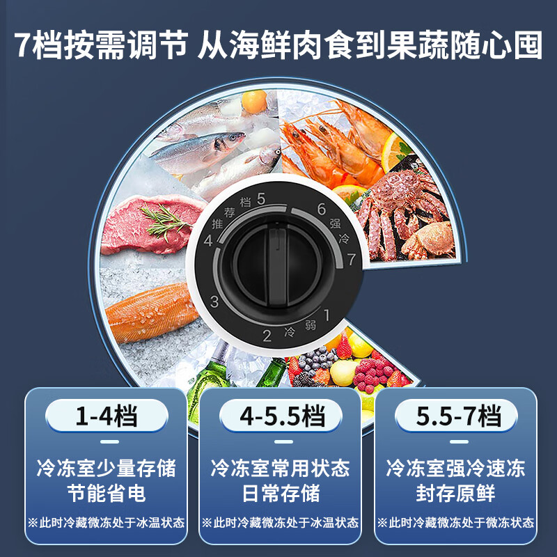 Haier Sapphire 292-liter dual-temperature household freezer, dual-purpose refrigeration and freezing, fresh-keeping, large-capacity double box, no need for frequent defrosting, first-class energy-efficiency refrigerator FCD-292GHXPCZ