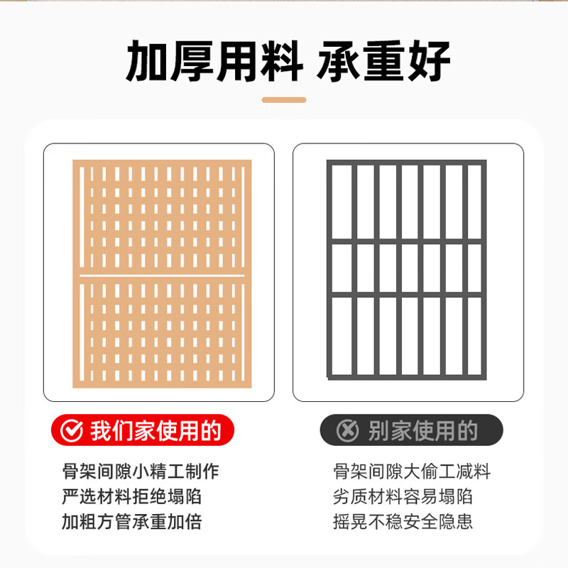 Kehu SF Home Iron Bed Double 1.8*2m Home Iron Frame Bed Thickened Steel Frame Bed Black Bed Board Simple Tail Strictly Selected Recommended Model 1.5*1.9/2.0m Default Inner Diameter 2.0