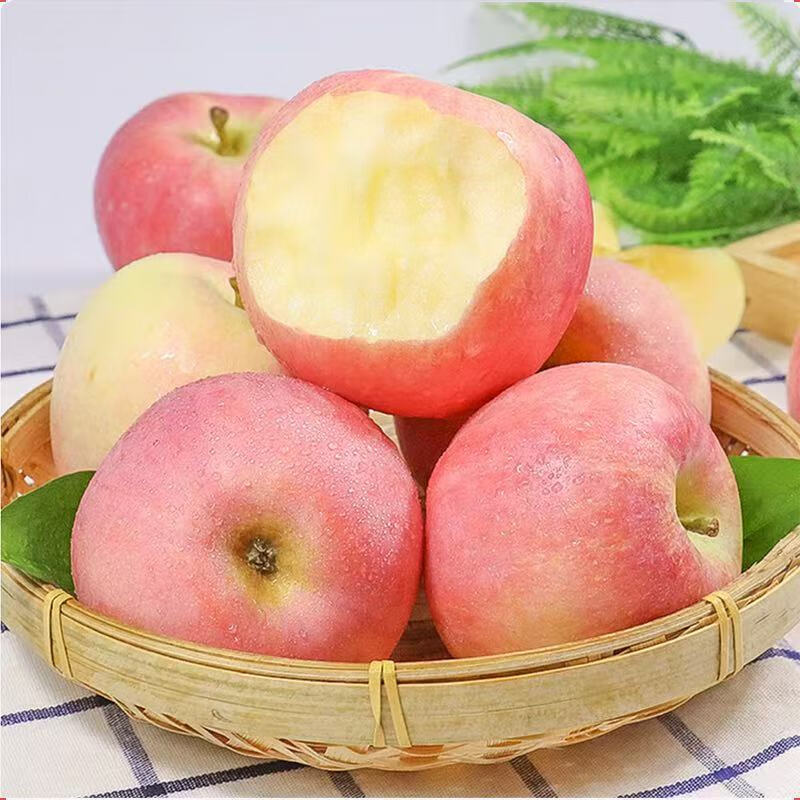 Jingxiansheng Shaanxi Red Fuji Apple, net weight 8 pounds, single fruit 75mm+, fresh fruit, straight from the source