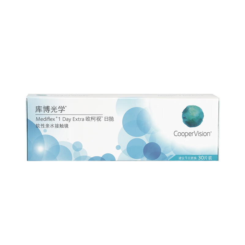 Coopervision Ou Keshi imported transparent contact lenses daily disposable 30 pieces 325 degrees