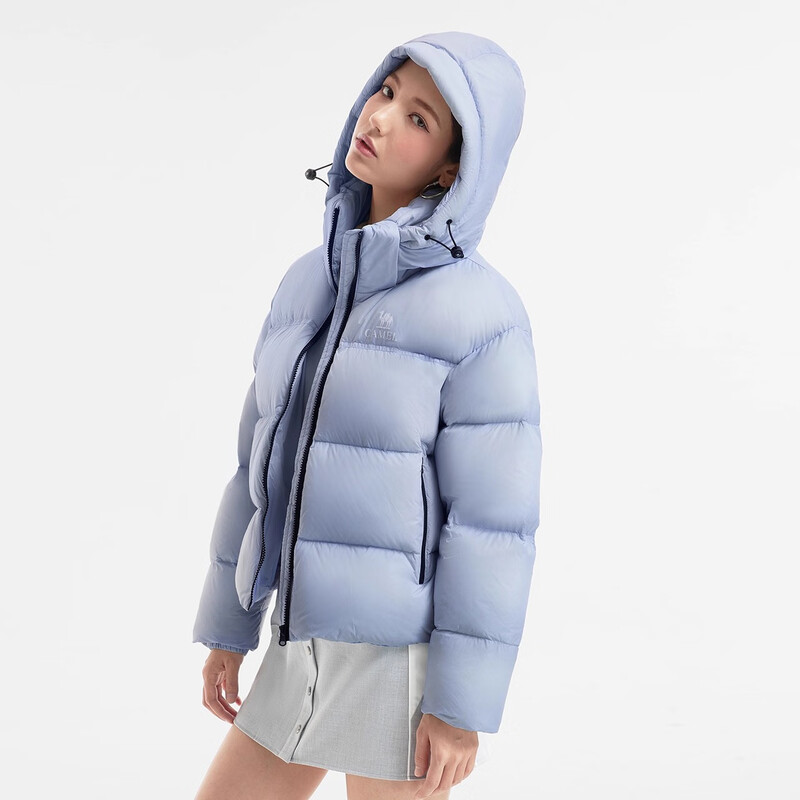 Camel Black Diamond 3.0 Short Down Jacket Women's Winter New Warm Windproof Hooded Down Jacket Bread Jacket