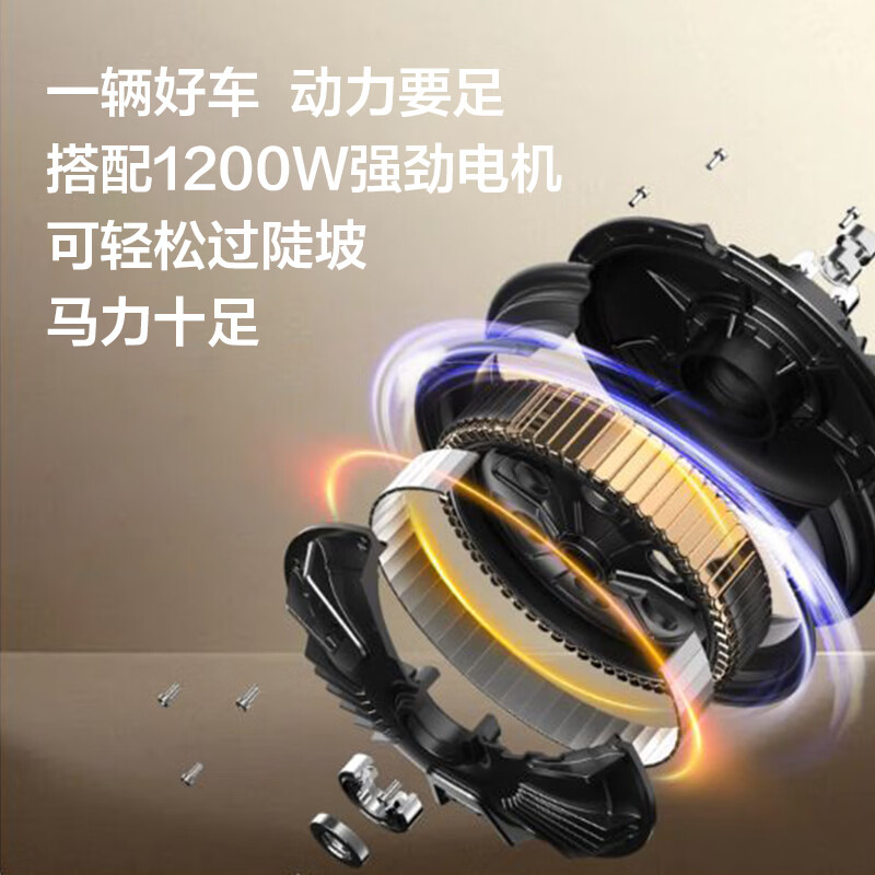 Sunra electric motorcycle Liman 6 lead-acid Tianneng batteries 72v long range 80km household pedal battery car commuting adult electric car brown