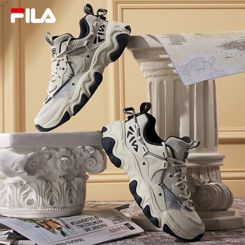 FILA official men's shoes dad shoes sneakers 2025 spring and summer FILA cat claw shoes 5th generation retro casual shoes