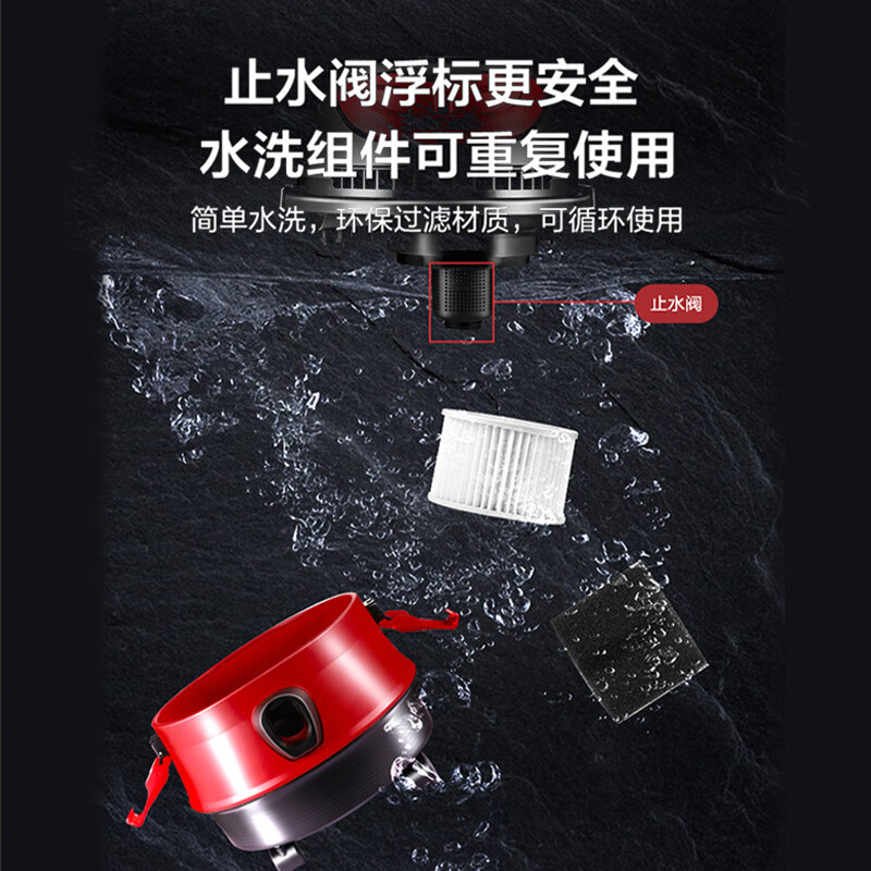 Haier bucket vacuum cleaner household large suction multi-function one-click cord retracting wasteland cleaning commercial vacuum cleaner holiday gift HZ-T615Rpro