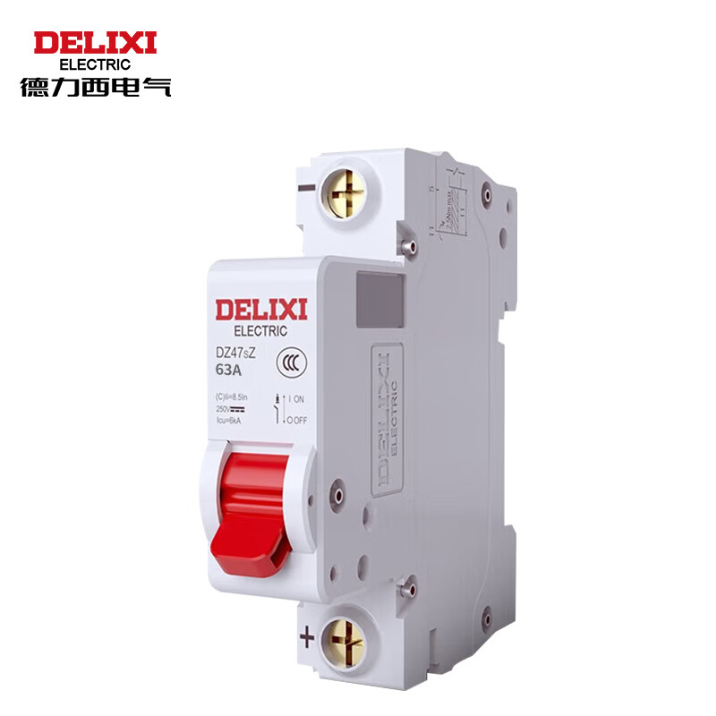 Delixi Electric DC air switch battery car air switch 1P DC circuit breaker DZ47sZ 63A