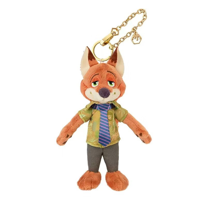 Disney's Genuinely Authorized Zootopia Spring Series Judy Nick Leopard Police Officer Lightning Plush Pendant to Play Disney's Zootopia Judy Carrot Bag 10 1.5 11 Genuinely Authorized + Anti-Counterfeiting Label