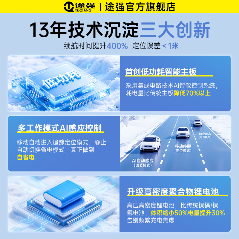 Tuqiang gps locator tracker 5G installation-free car electric motorcycle vehicle Beidou micro anti-theft and anti-lost artifact