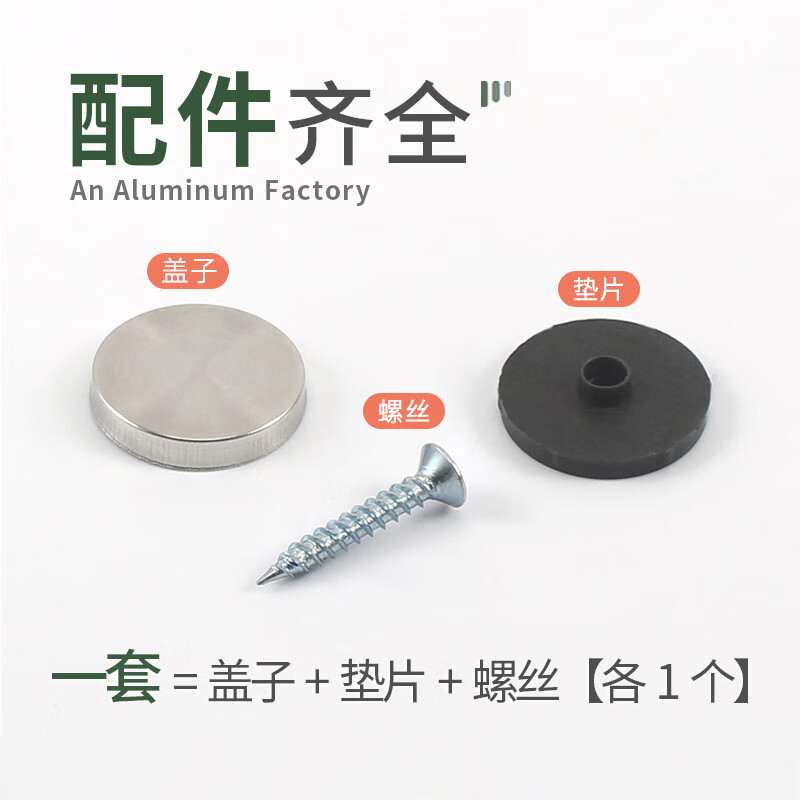 JAENS advertising nails stainless steel mirror nails glass nails decorative cover screw cap plastic acrylic tile mirror fixed cover buckle with nozzle 16MM diameter 20 sets