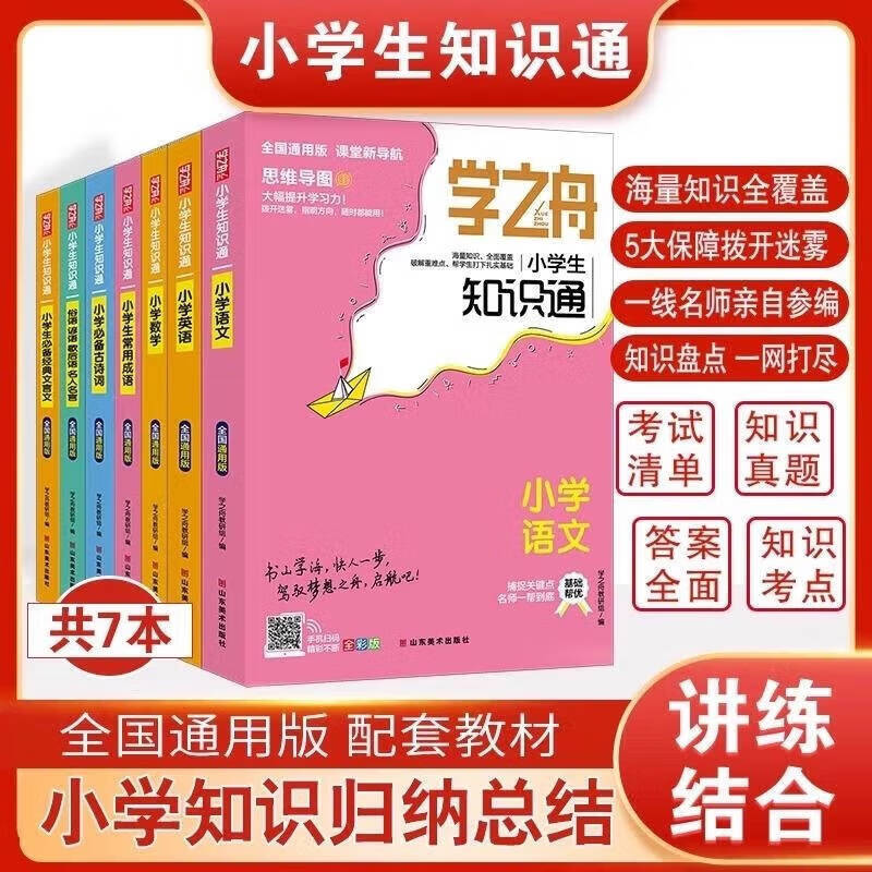 Official Genuine Xuezhizhou Elementary School Student Knowledge Points Mathematics Recommended by Zhang Xuefeng 2025 New People's Education Edition Xuezhizhou Elementary School Knowledge Points Genuine High School Score Improvement Notes