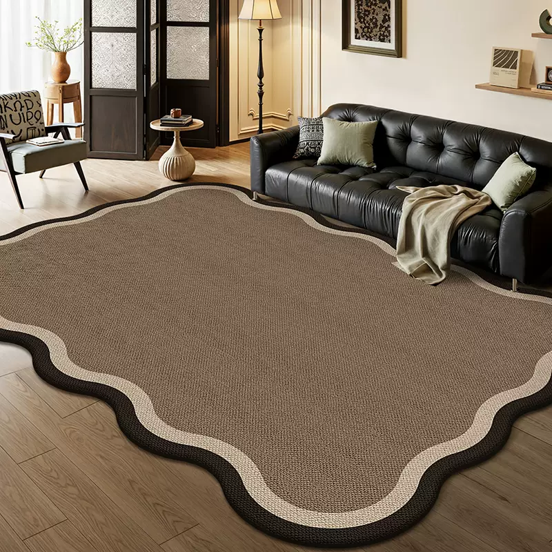 Yusenyi French retro living room carpet sofa bedroom floor mat no-care waterproof no-wash wipeable thickened special-shaped Jianxin wave 240x400CM