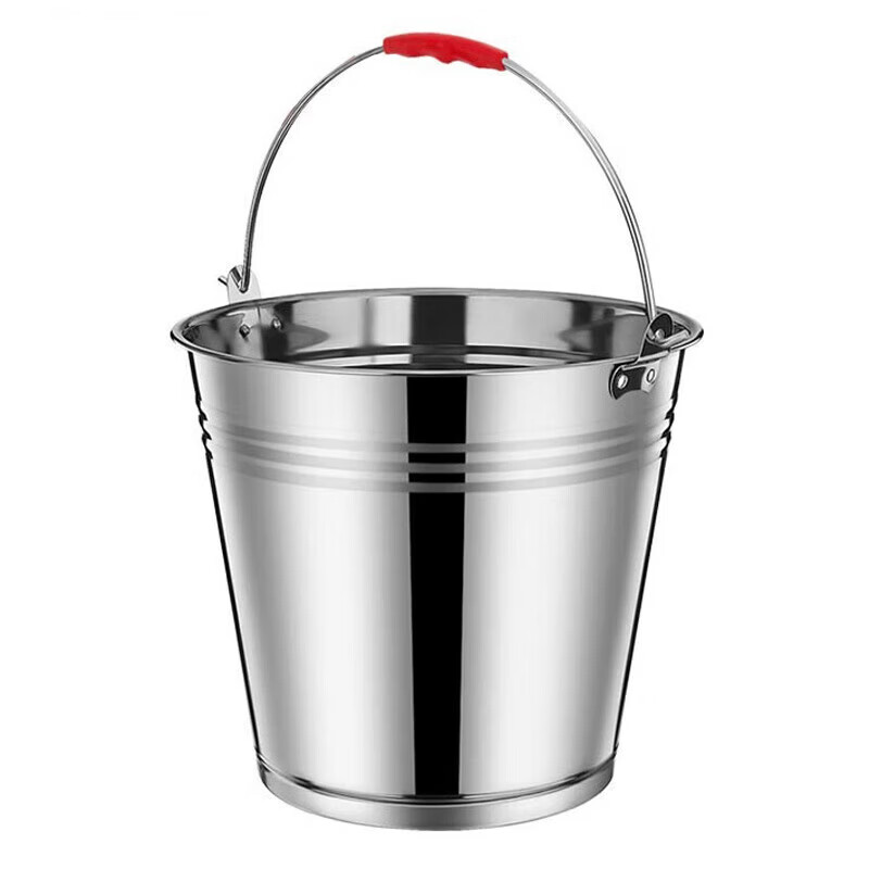 Jingluo KCzy-97 stainless steel bucket, car wash water storage bucket, ice bucket, portable kitchen oil bucket, mopping bucket, non-magnetic bucket, thickened 34cm