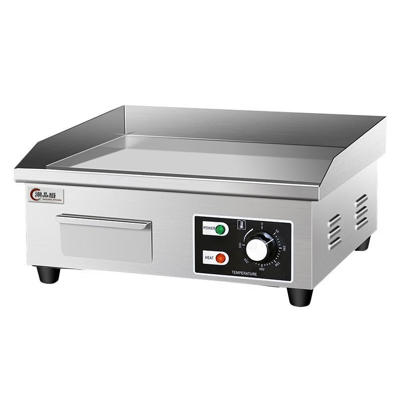 Tereside electric griddle commercial hand cake grabbing machine commercial gas teppanyaki commercial equipment stall gas grill brand new griddle - electric/gas optional - rush to buy electric 820-4 rim 73*40CM