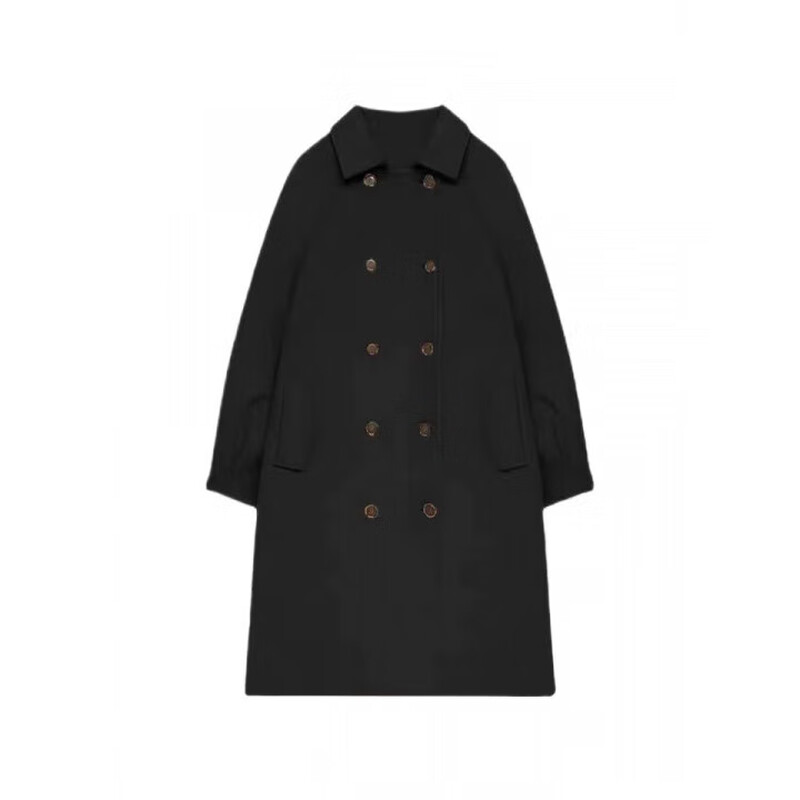 Korean style small women's woolen coat 2025 new autumn and winter thickened quilted woolen mid-length coat windbreaker milk coffee color cotton thickened L