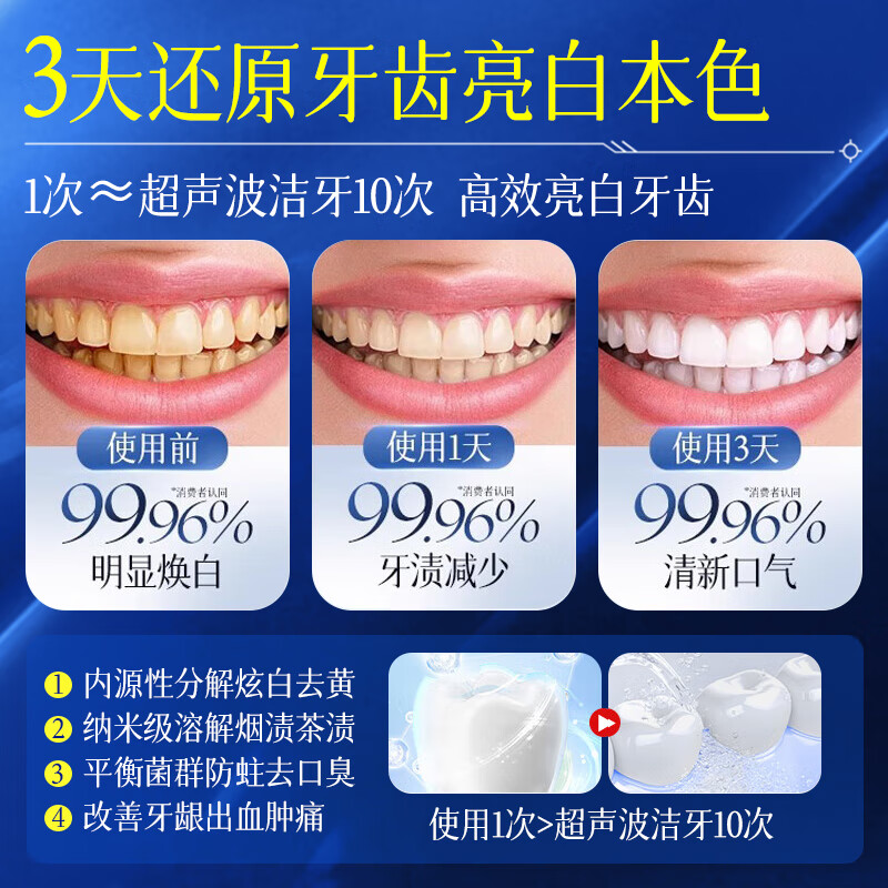 Qingzitang Yunnan Materia Medica Baking Soda Whitening Toothpaste Removes Bad Breath, Removes Yellowing, Removes Stones, Removes Tooth Stains and Removes Stains, No. 1 on the Gold List