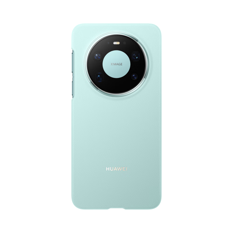 80% new Huawei (HUAWEI) Mate 80 Pro Max plain leather protective case cyan original original mobile phone case mobile phone protective cover