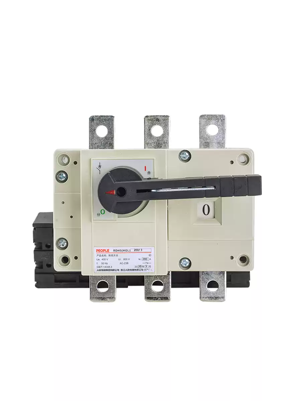 People's Electric RDH5 series load isolation switch HGL100A250A400A630A manual switching knife 800A 3P cabinet operation