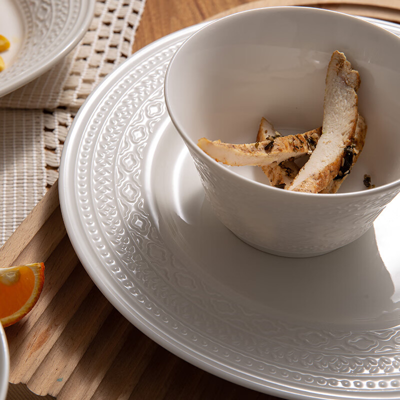 Jiwu forest bowl set tableware complete set ceramic bowls, plates and chopsticks set dishes tableware set home moving color box Muyun 43 heads