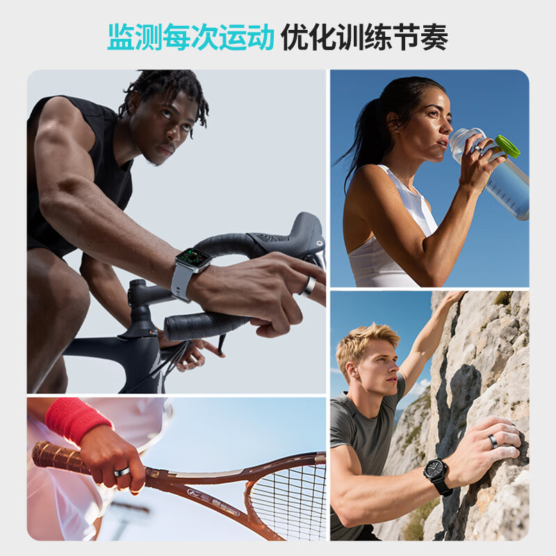 Yijie JCRing Smart Ring Sleep Apnea Monitoring Heart Rate Variation Blood Oxygen Women's Menstrual Period Prediction Health Guidance 12 Days Long Battery Life Love at Fingertips Smart Ring - Rose Gold No. 13 Circumference is 69.5mm, diameter is 22.3mm