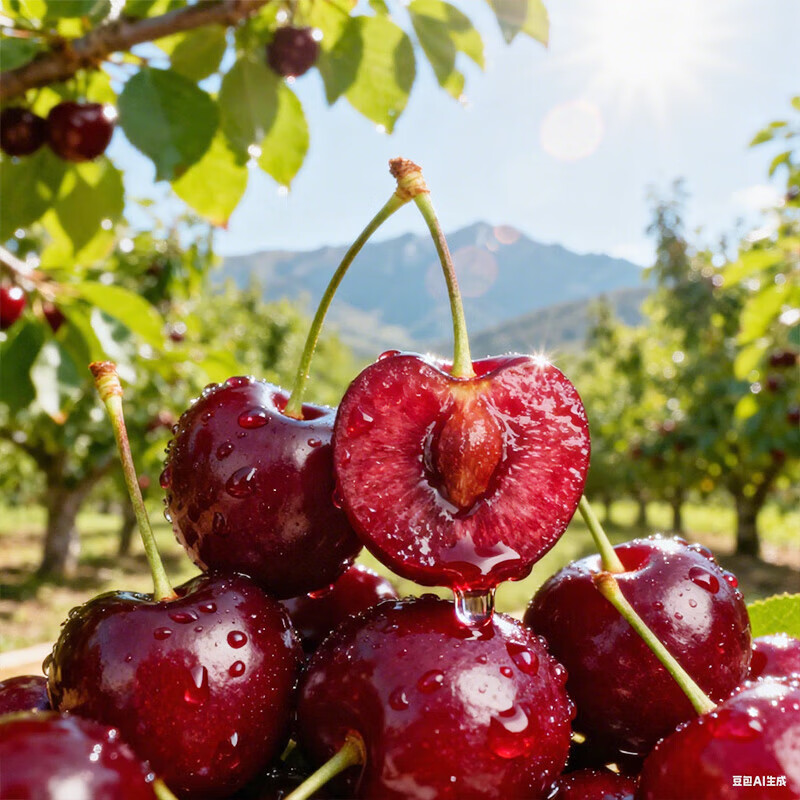 Jingyi Fresh Chilean Cherries JD/SF-Next Day Delivery to Many Places Fresh Imported Cherry Fruit Gift Box 3 Jin (Net Weight) 3J Grade Single Fruit 30-32mm
