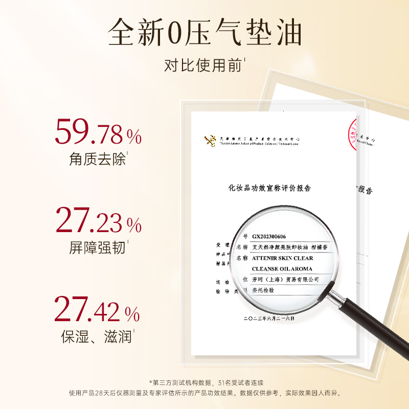 Attenir Purifying and Brightening Cleansing Oil Citrus Scent Medium Sample 30ml Upgraded Mild and Sensitive Skin Can Be Used as a Birthday Gift for Women