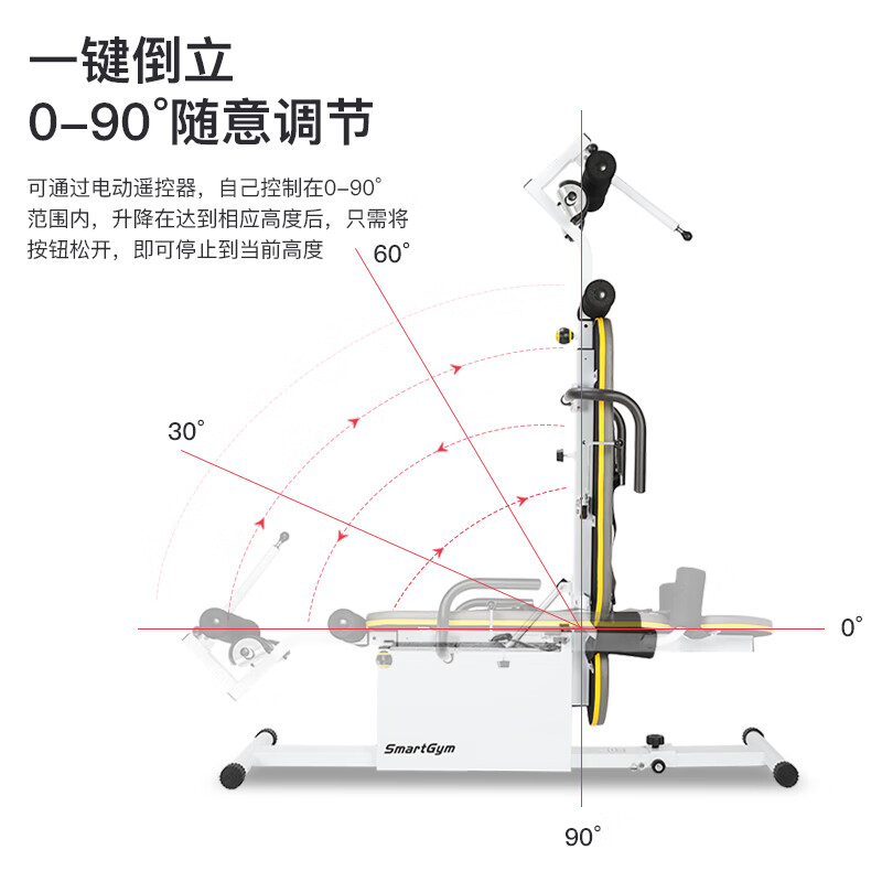 He Jiagong electric inversion machine, home height-increasing inversion artifact, multi-functional inversion and stretching all-in-one machine, foldable single-function inversion machine with power outage protection