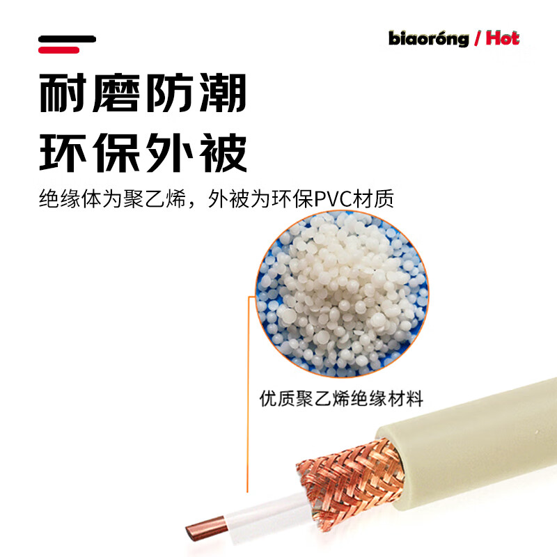 Biao Rong L9 male to CC4 male two-megabit E1 connector finished 2M jumper 2 cores SYV75-2-1 coaxial cable DDF adapter cable 3 meters BR-2M2-L9/CC4-JJ-3M