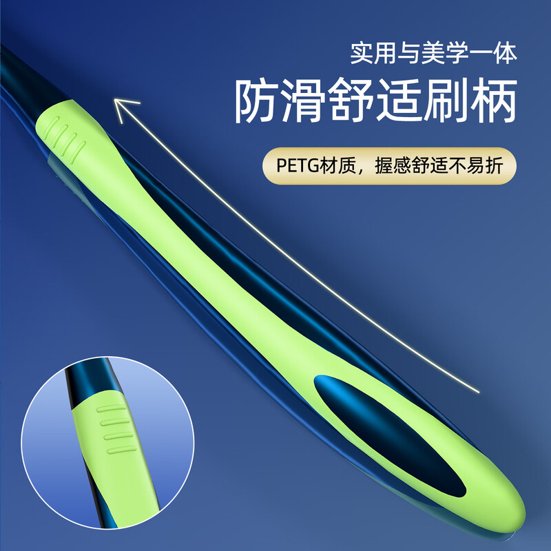 BRUSHING BEAR medium-hard bristle toothbrush Sam's same spiral brush wire to remove tooth stains for adults, home decoration, household men and women, 6 pieces