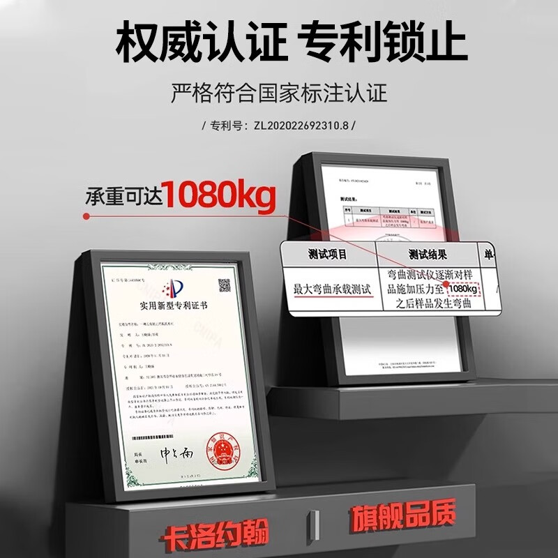 GERTHRON German household pull-up device Horizontal bar Indoor boom No drilling and no installation required Family children and men's training Upgraded level + ring version 95-130CM double spring anti-slip version Bold and thickened fitness equipment abdominal machine