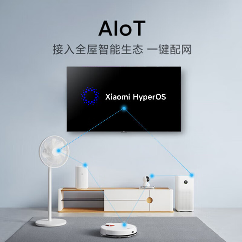 Xiaomi TV 100-inch 4+64GB large storage Redmi MAX100 2025 energy-saving version Smart home enterprise voice projection flat-panel LCD TV 100-inch mobile TV MAX100+ mobile stand