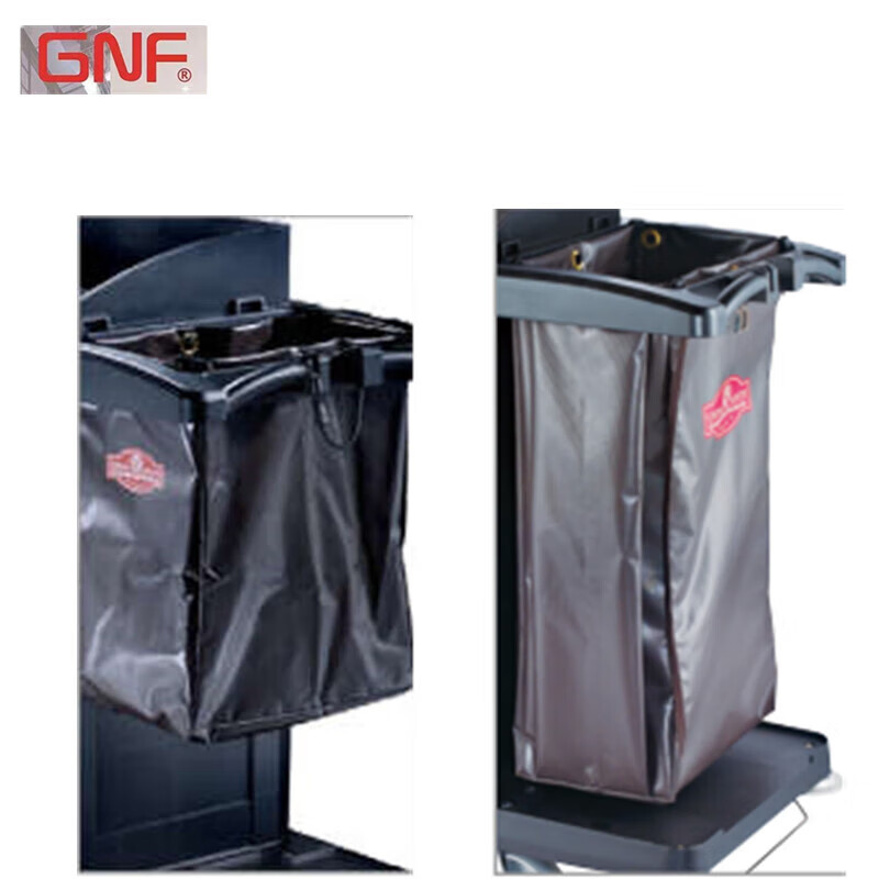 GNF Southern Plastic Room Service Truck Cleaning Truck Silent Room Linen Truck Cleaning Truck Three Layers with Door SFC-07 Black