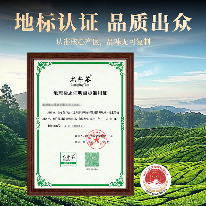 Go find green tea Mingqian Longjing tea gift box 250g 2025 new tea spring tea new year gifts for elders