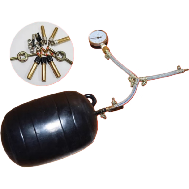 Qidi three-layer reinforced water-blocking airbag, blocked airbag, water-blocking test airbag, water-stop rubber airbag, municipal sewage and rainwater pipe DN700 three-layer reinforced type, free accessories + 5m air pipe