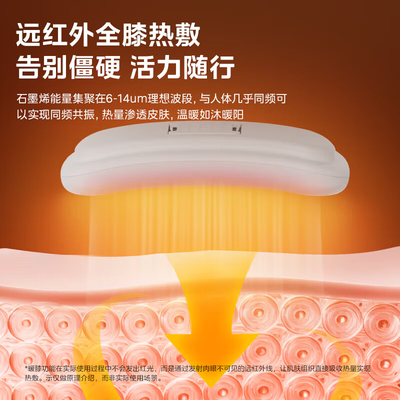 Midea foot bath sterilization foot bath heated far infrared knee warmer automatic massage warm footbath spray new year gift birthday gift for boyfriend, girlfriend and elders ZL505