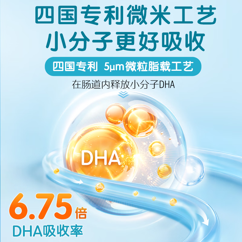 Swisse 210mg DHA Algae Oil Lutein Ester Extract Yogurt 16 capsules to support the eye and brain development of children and adolescents