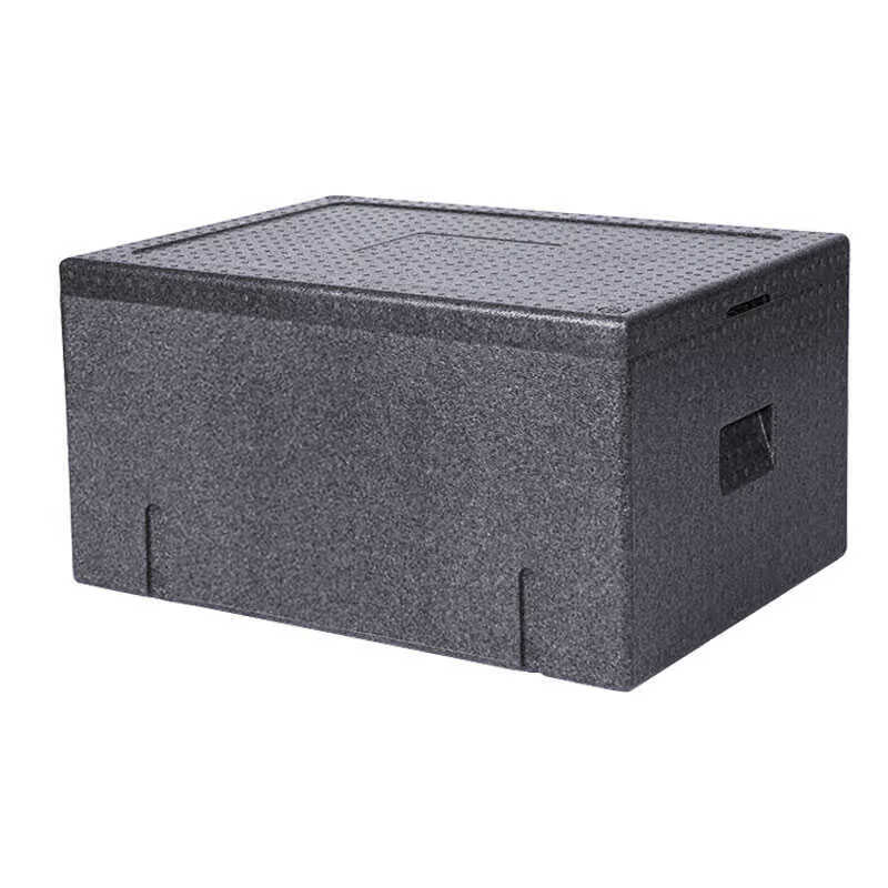 EPP insulated box commercial stall food grade canteen restaurant outdoor refrigerated box fresh foam box takeaway box black 21L single box (free ice bag) 1