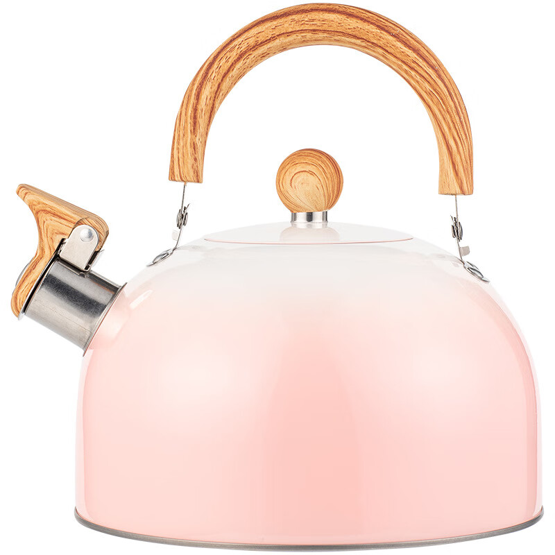 Fat Donglai household stainless steel chime kettle high-looking gradient kettle new hot water kettle pink 3L 3.0L