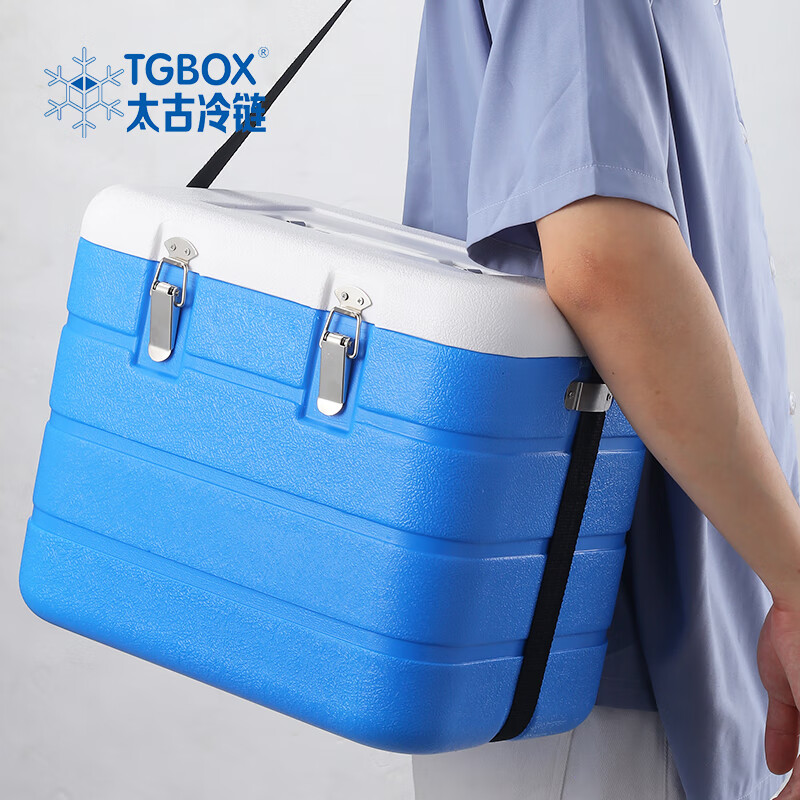 TGBOX Portable Refrigerator Car Household Insulation Box PU Foam Medical Box Medicine Box Biosafety Transfer Box 6L Insulation Box 6 Sides PU Foaming with Temperature Display