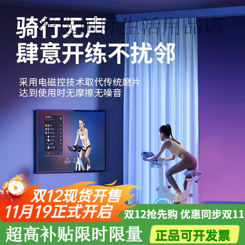 Hanma Spinning Bike Intelligent Magnetic Control Self-Generating Home Indoor Fitness Equipment Silent Sports Bike Standard Version White/Manual Resistance Adjustment