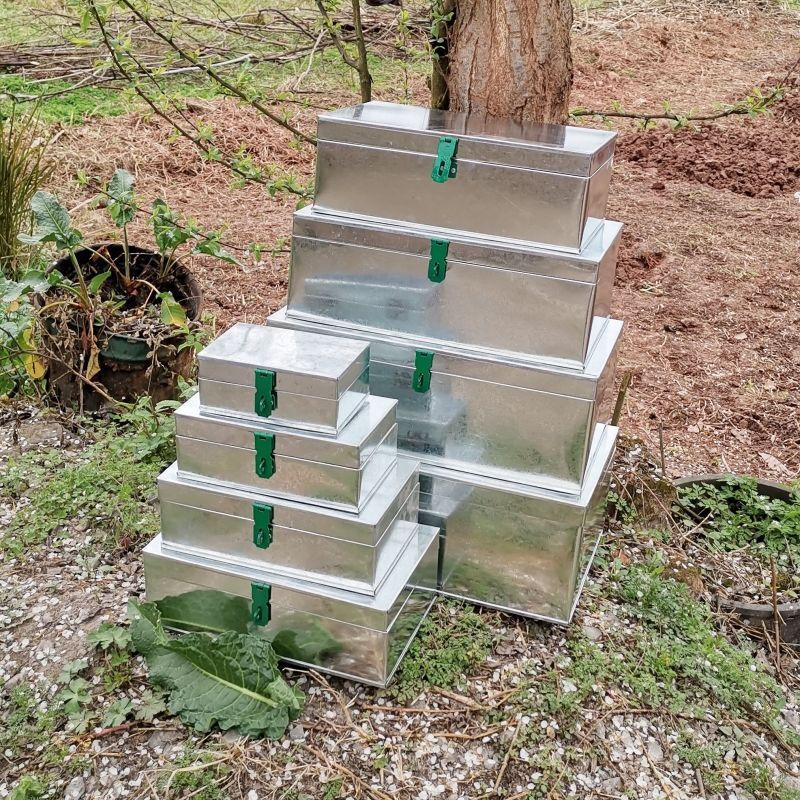 An Junsheng Iron Box Iron Box Large Hardware Tool Box Customized Storage Box Storage Box Trunk Tin Tin Box with Lock No. 1 Iron Box Length 41 Width 25 Height 15 Padlock